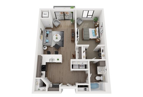 B2 Floor Plan at EagleRidge Plaza Residences, Fargo